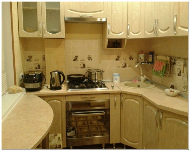 Kitchen design 5 sq. M