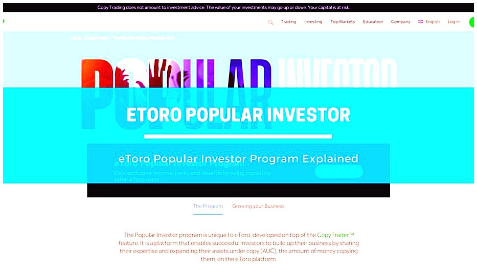 Keuntungan Perdagangan di ETORO di Peru