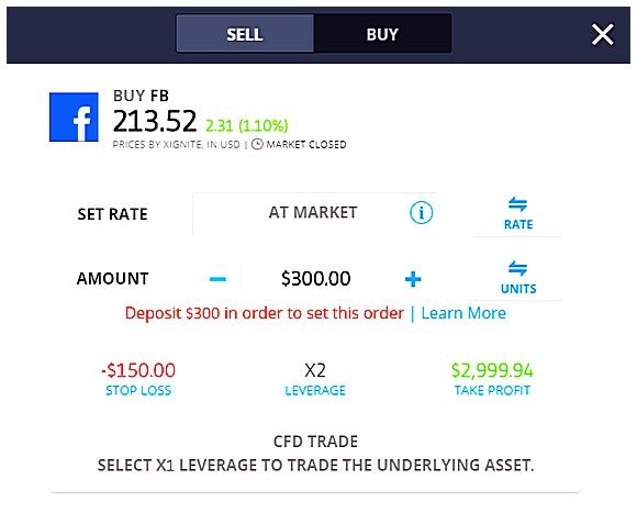 Åpne en konto med Etoro