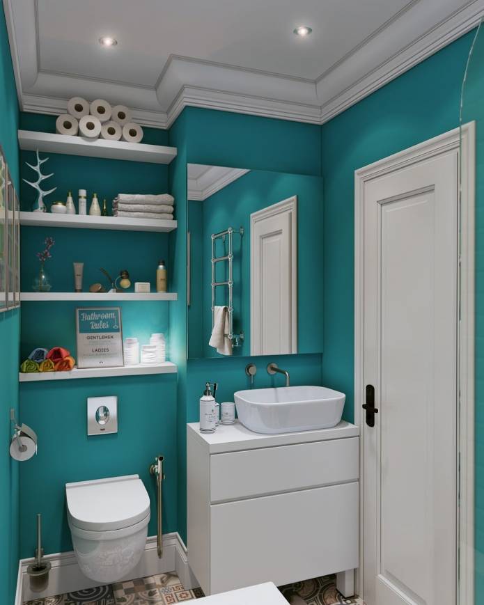 design di un piccolo bagno