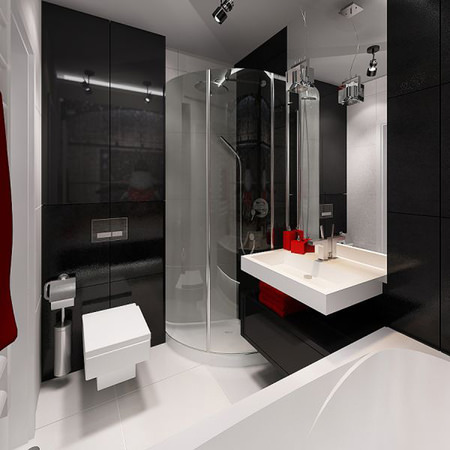 design di un piccolo bagno