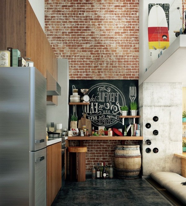 Kitchen in industrial style