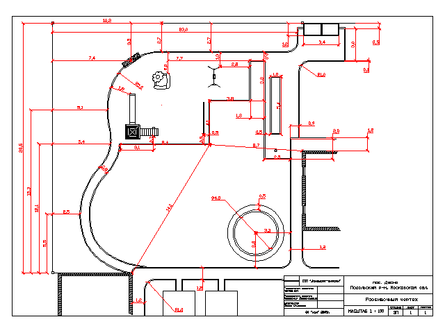 progetto del cortile di una casa privata