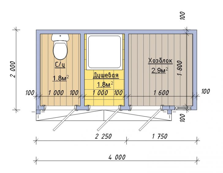 hozblok for summer residence