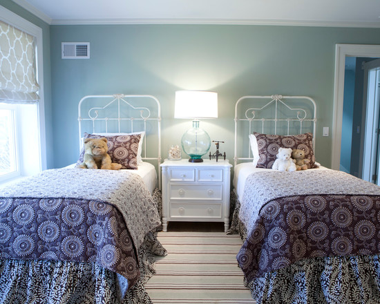 wrought-iron bed in the interior