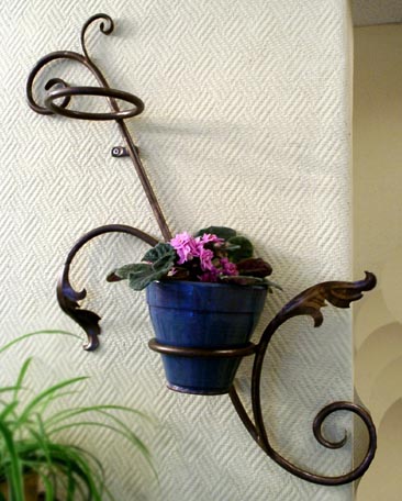 forged flower stands