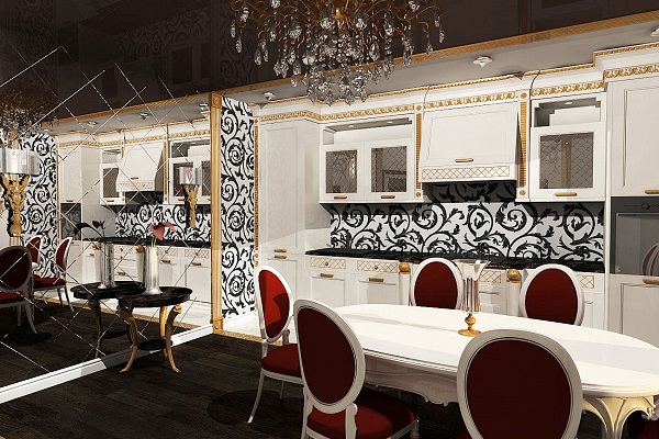 cocina en estilo art-deco