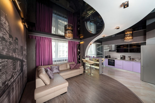 stretch ceilings in the kitchen