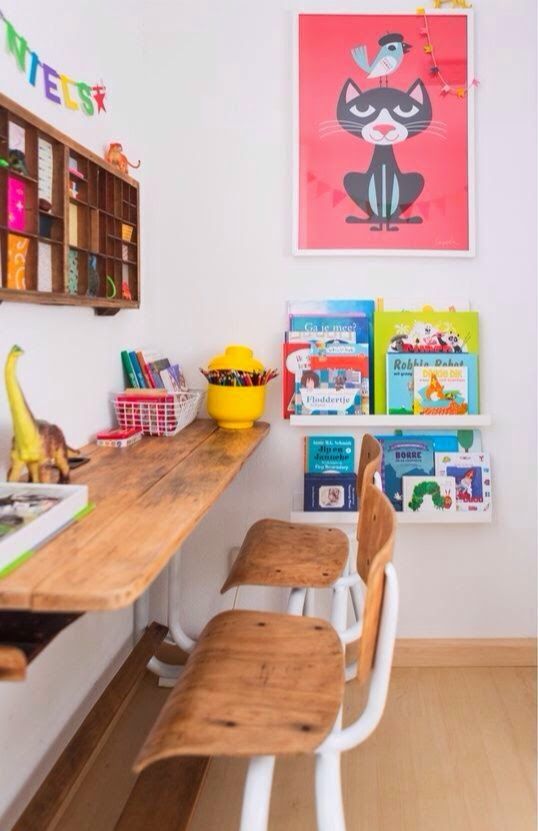 Writing Table For Two Children High Functionality And Space
