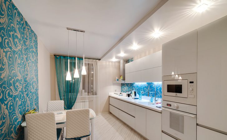 plasterboard ceilings in the kitchen