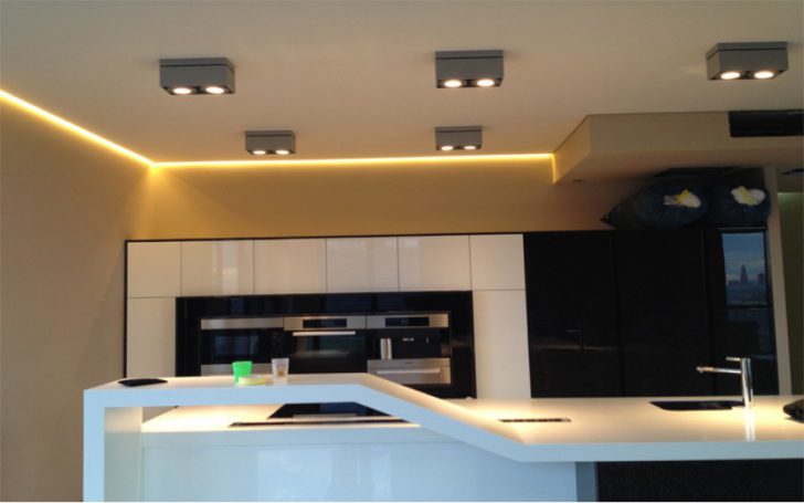 plasterboard ceilings in the kitchen