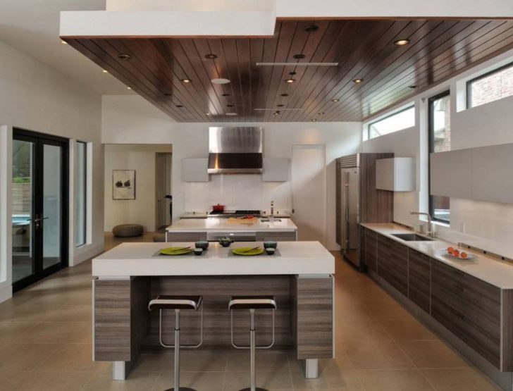 plasterboard ceilings in the kitchen