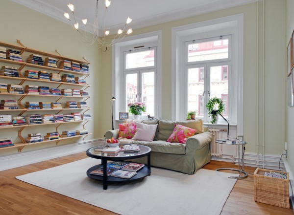 living room in Scandinavian style