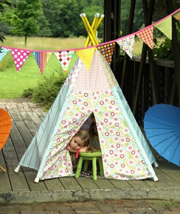 cabana para crianças com as próprias mãos