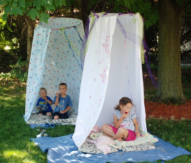 cabana para crianças com as próprias mãos