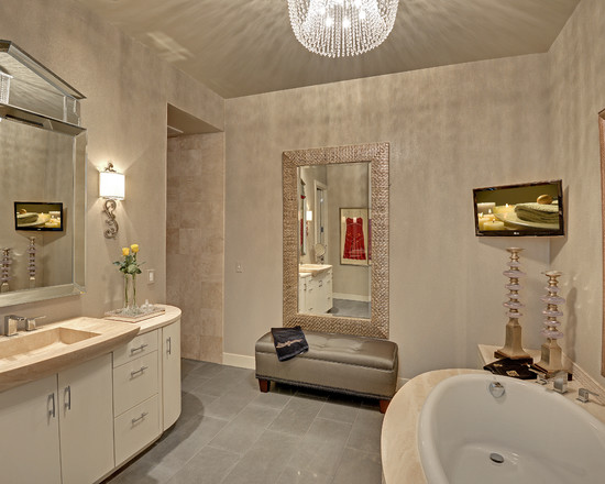 bagno nei toni del beige