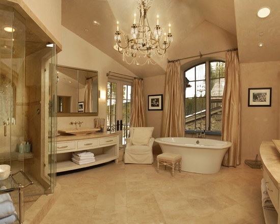 bagno nei toni del beige