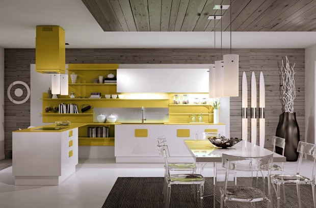 kitchen design in high-tech style