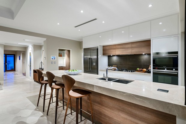 kitchen design in high-tech style