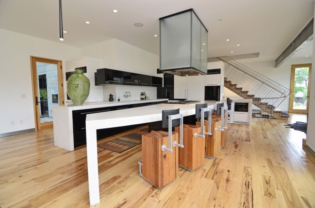 kitchen design in high-tech style