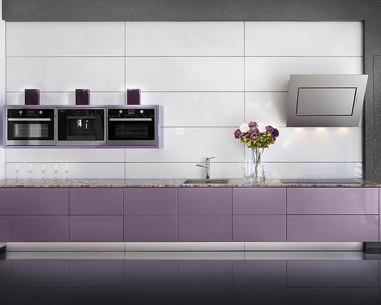 kitchen design in high-tech style