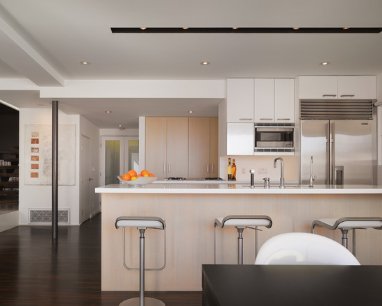 kitchen design in high-tech style