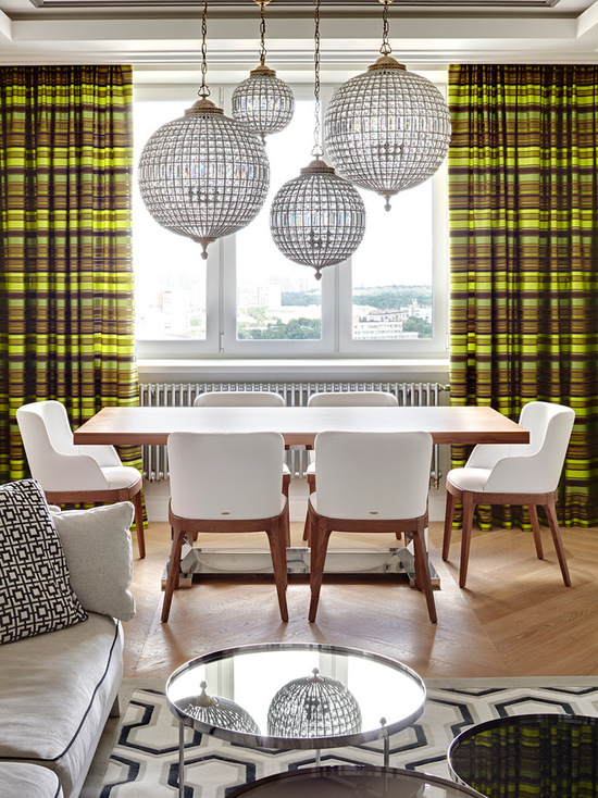 Textiles in the interior of the kitchen