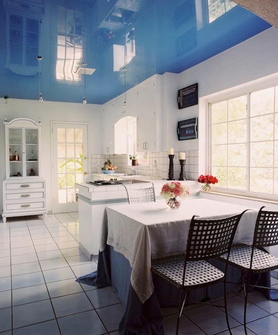 Textiles in the interior of the kitchen