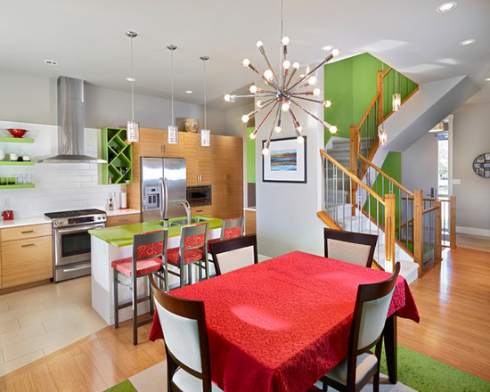 Textiles in the interior of the kitchen