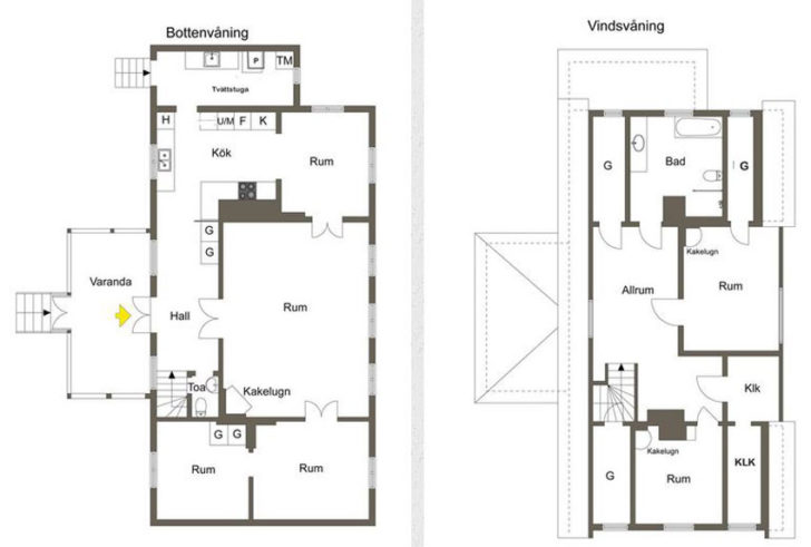 Hus i skandinavisk stil